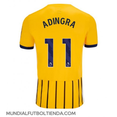 Camiseta Brighton Simon Adingra #11 Segunda Equipación Replica 2024-25 mangas cortas